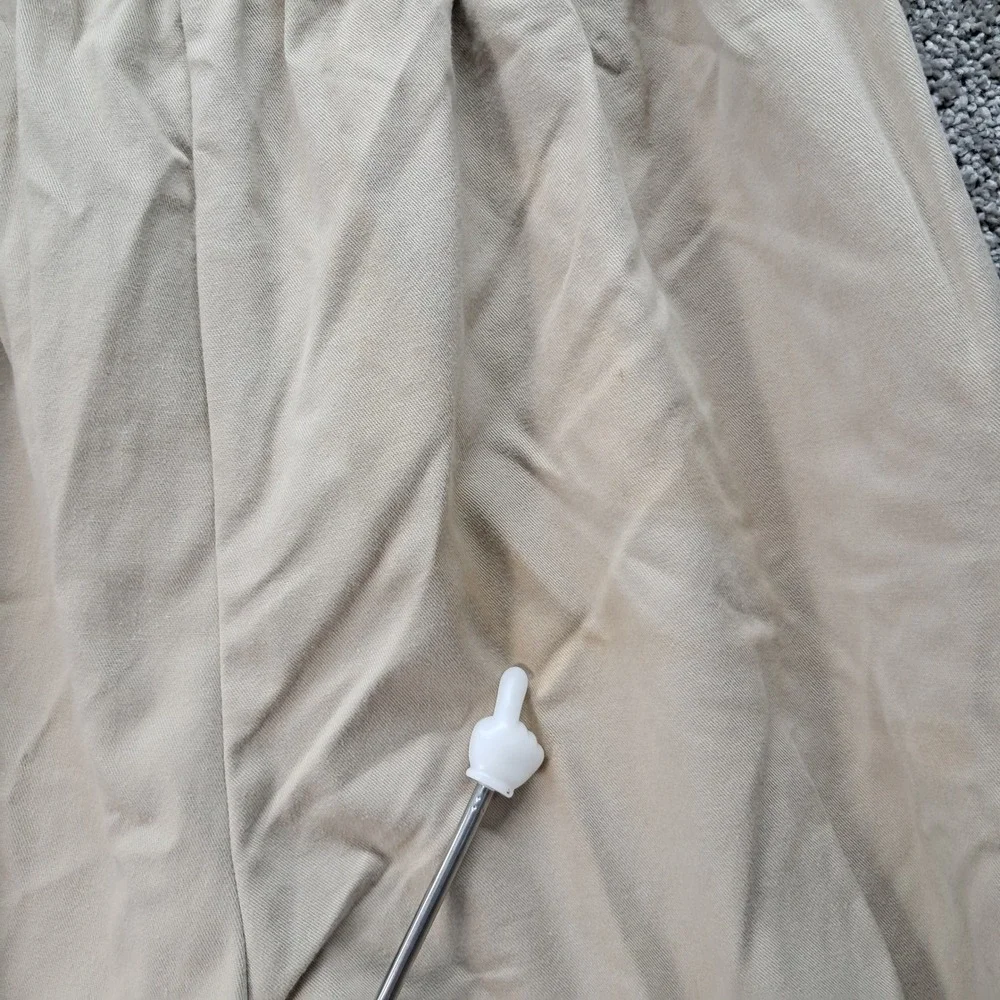 Vintage Dickies Khaki Elastic Waist Trousers Made in USA Tan High Rise 40/26P